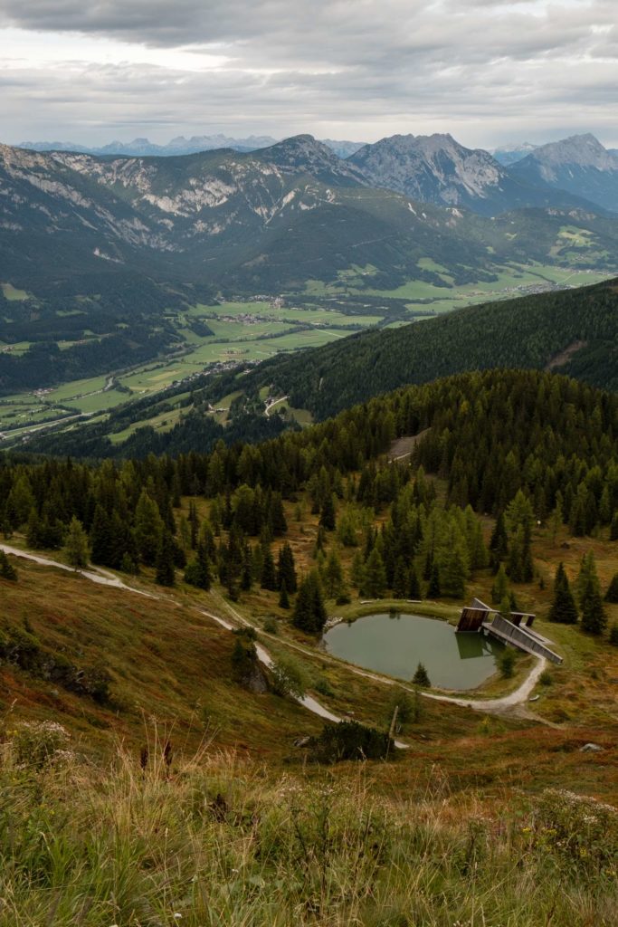 Small lake from the top of Planai