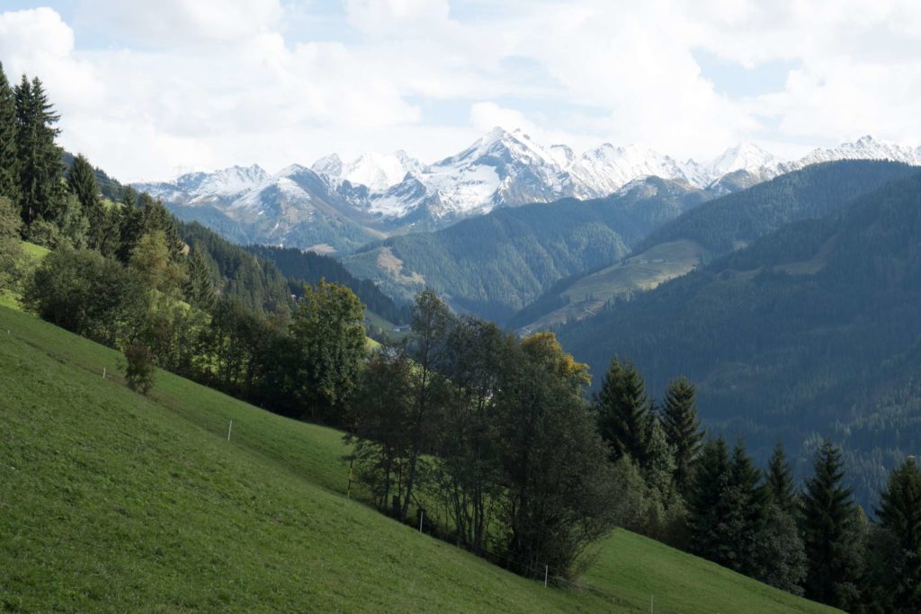 Gerlosberg mountain views from apartment windows