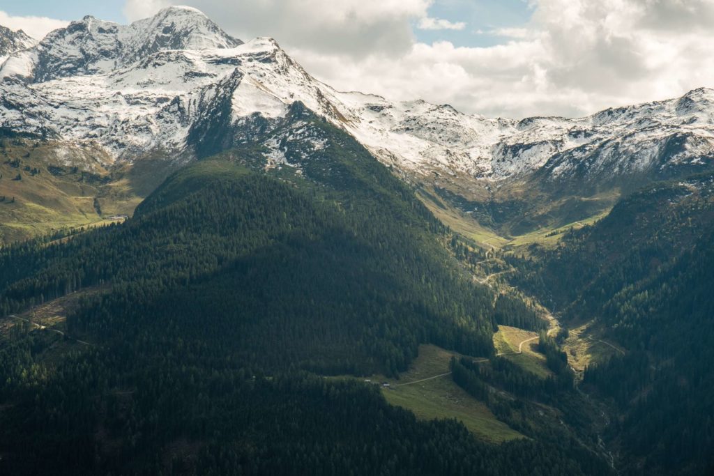 Gerlosberg with winding roads