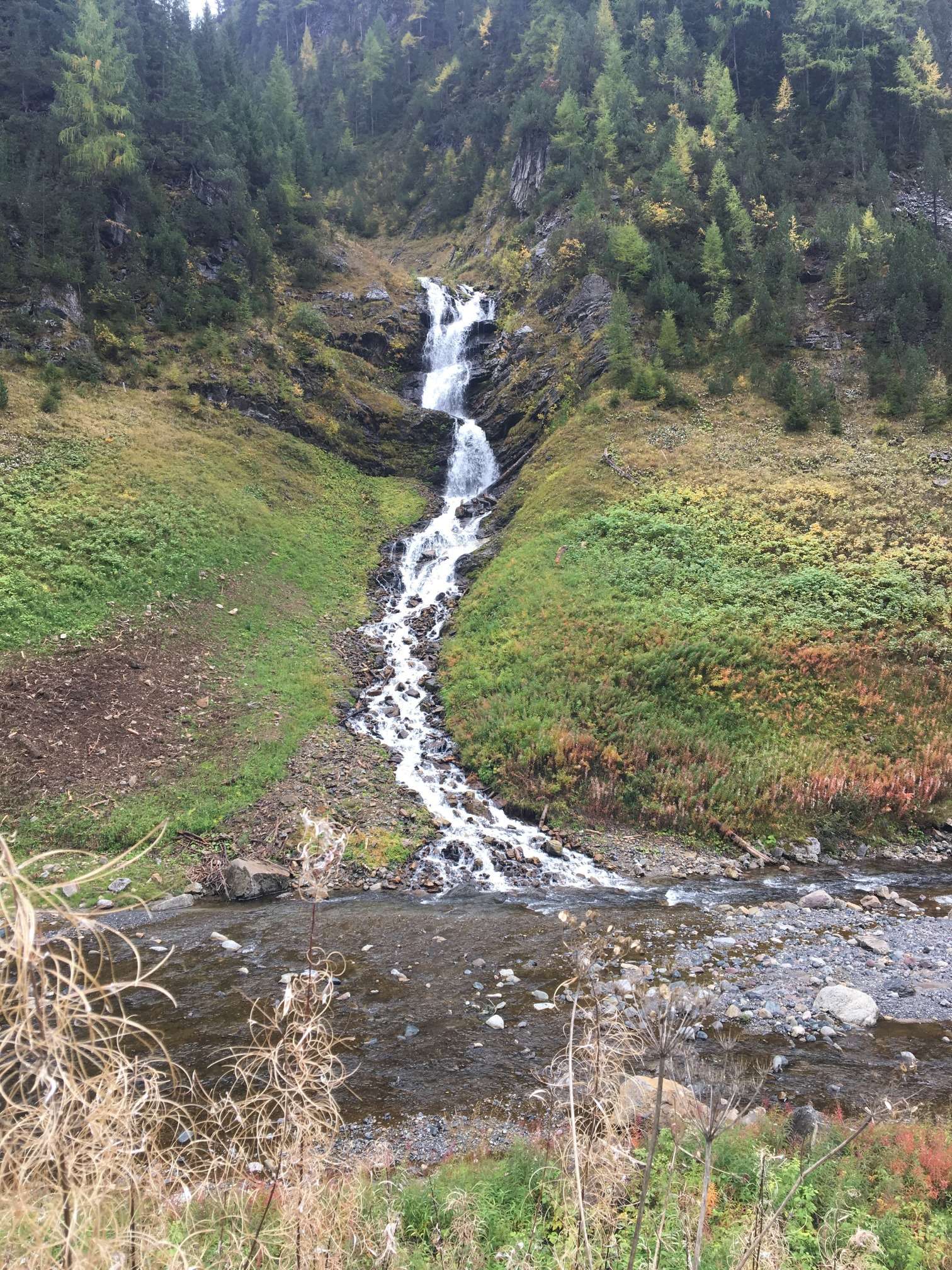 A Waterfall on the Glacier Express hike