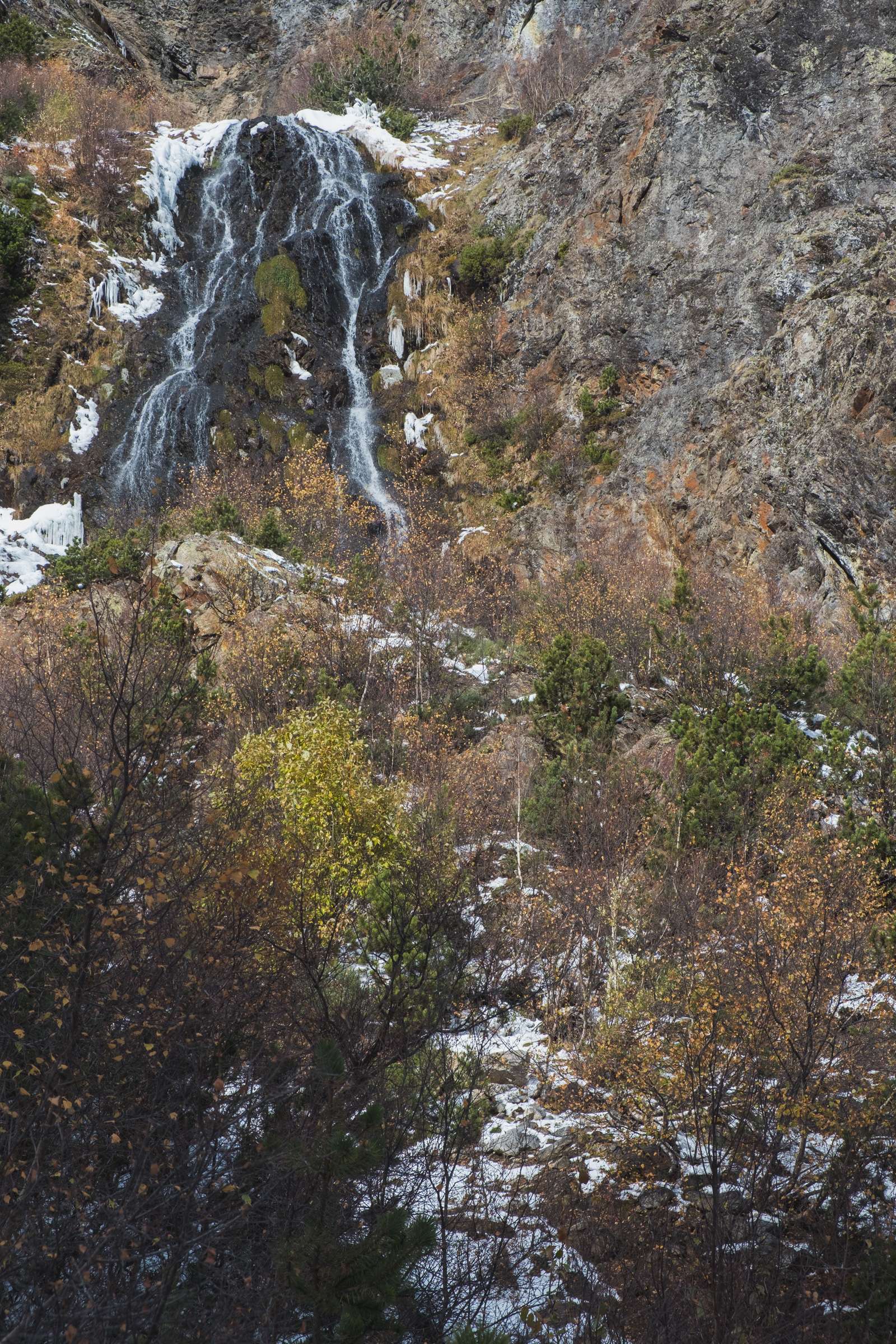 Waterfall in Aigüestortes i Estany of Saint Maurici national park