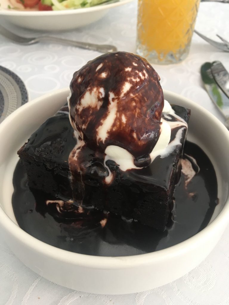 Killer brownie at Golden Tulip 2