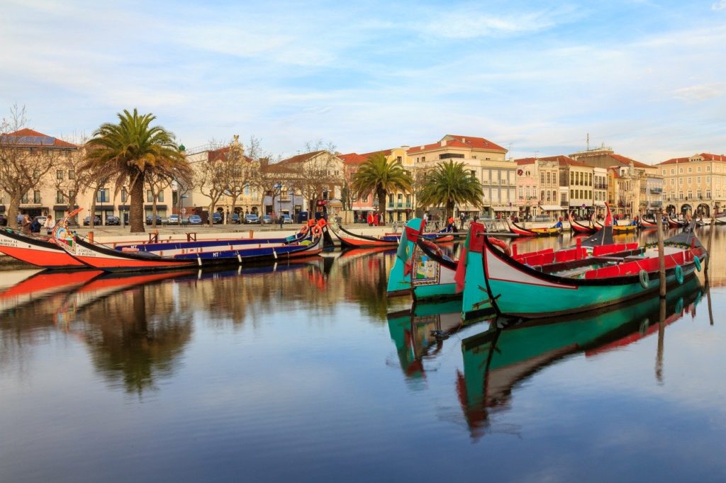 Aveiro Gondolas on the main canal