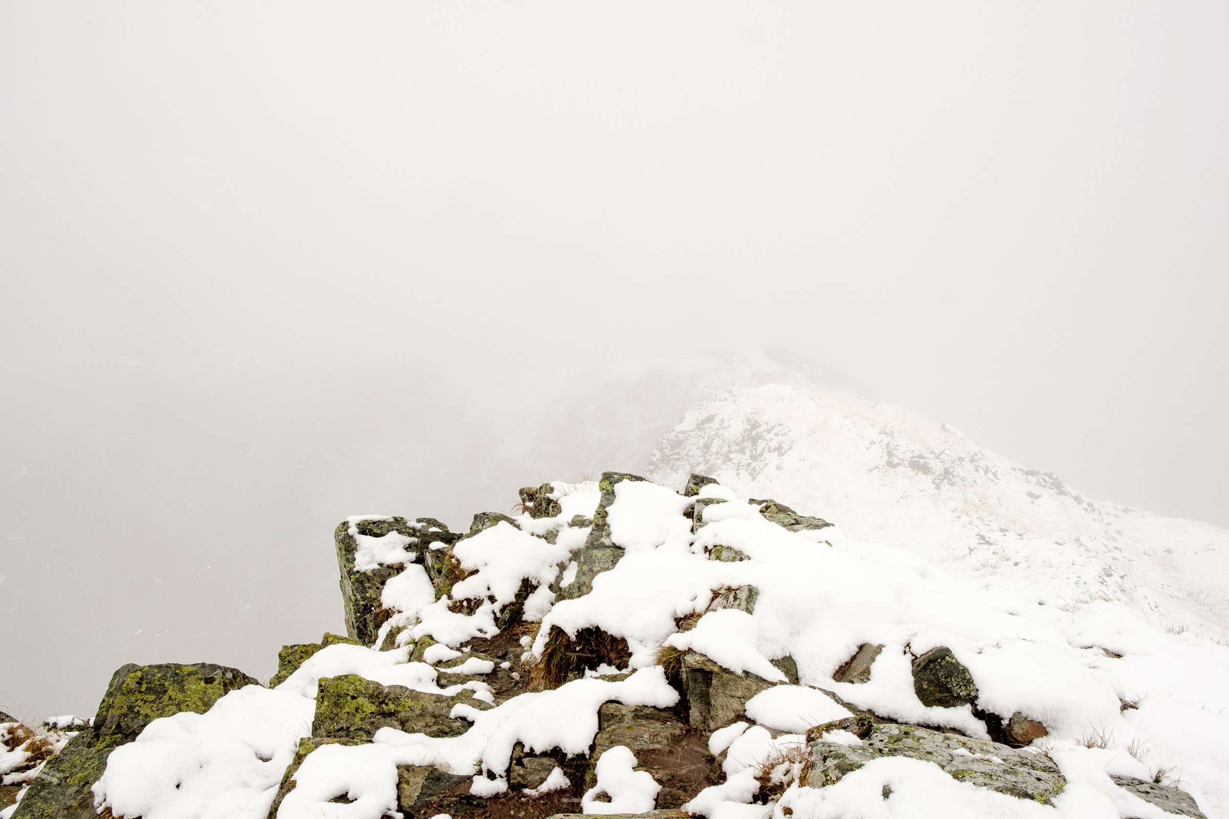 The peak of Rippeteck covered in snow