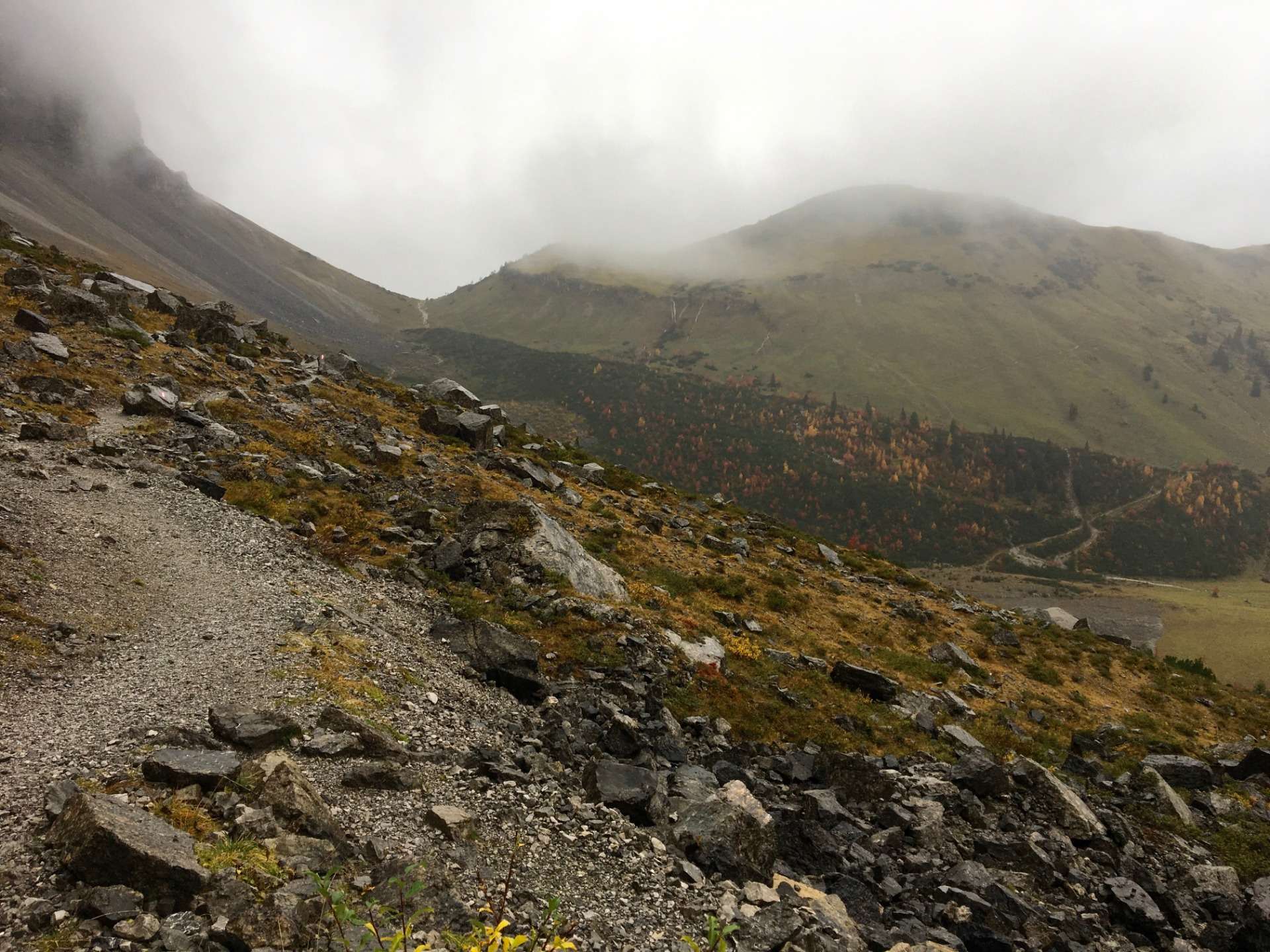 The view back to Falkenhütte