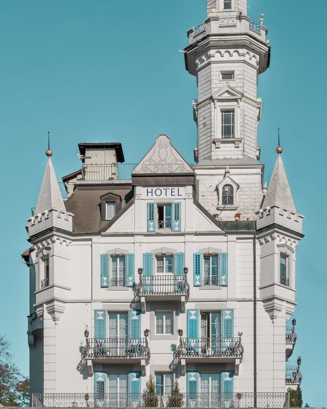 Chateau Gütsch castle hotel in Lucerne