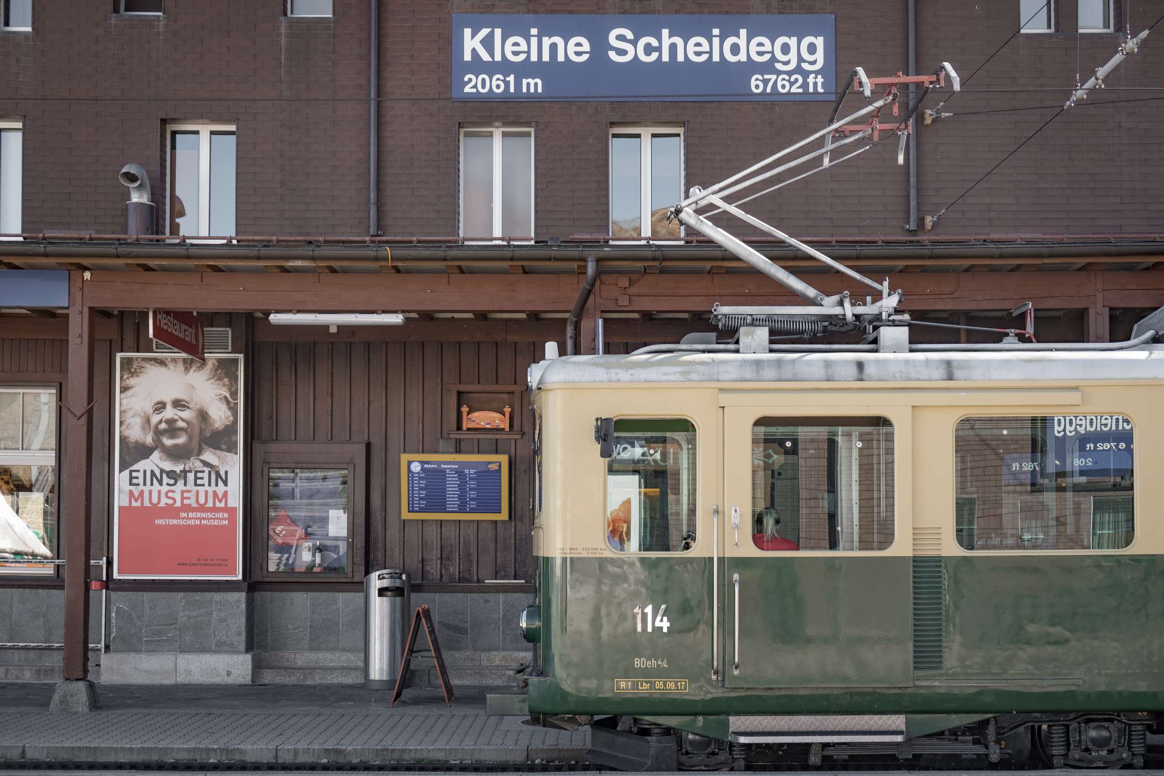 Kleine Scheidegg train station at 2061 metres high