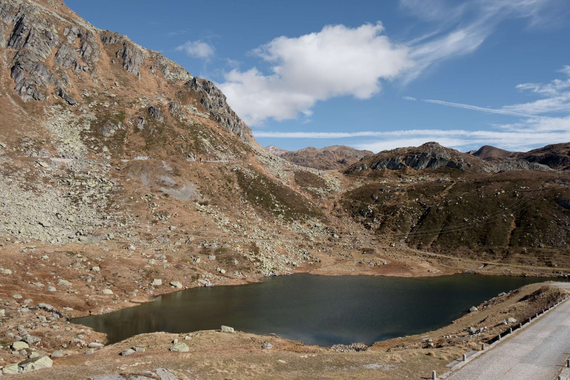 Lake on Gotthard Pass