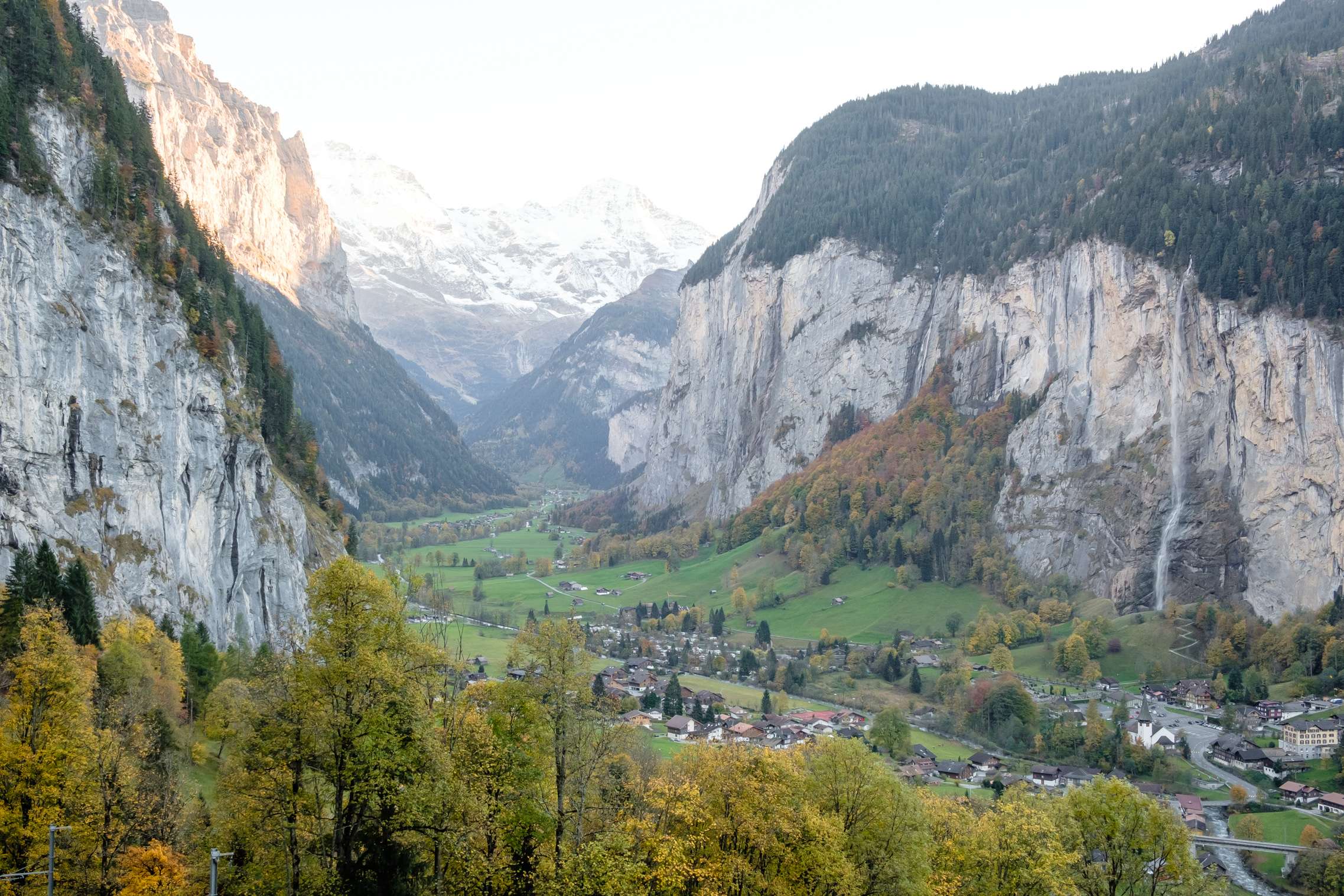 Lauterbrunnen and the Staubbach waterfall