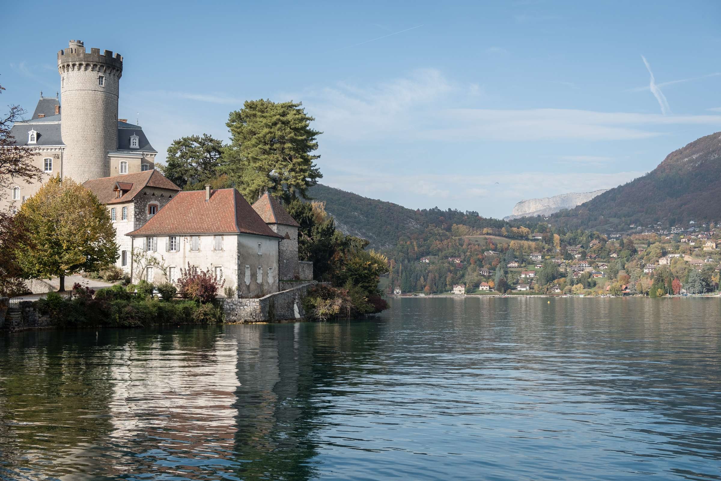 Duingt castle on lake Annecy
