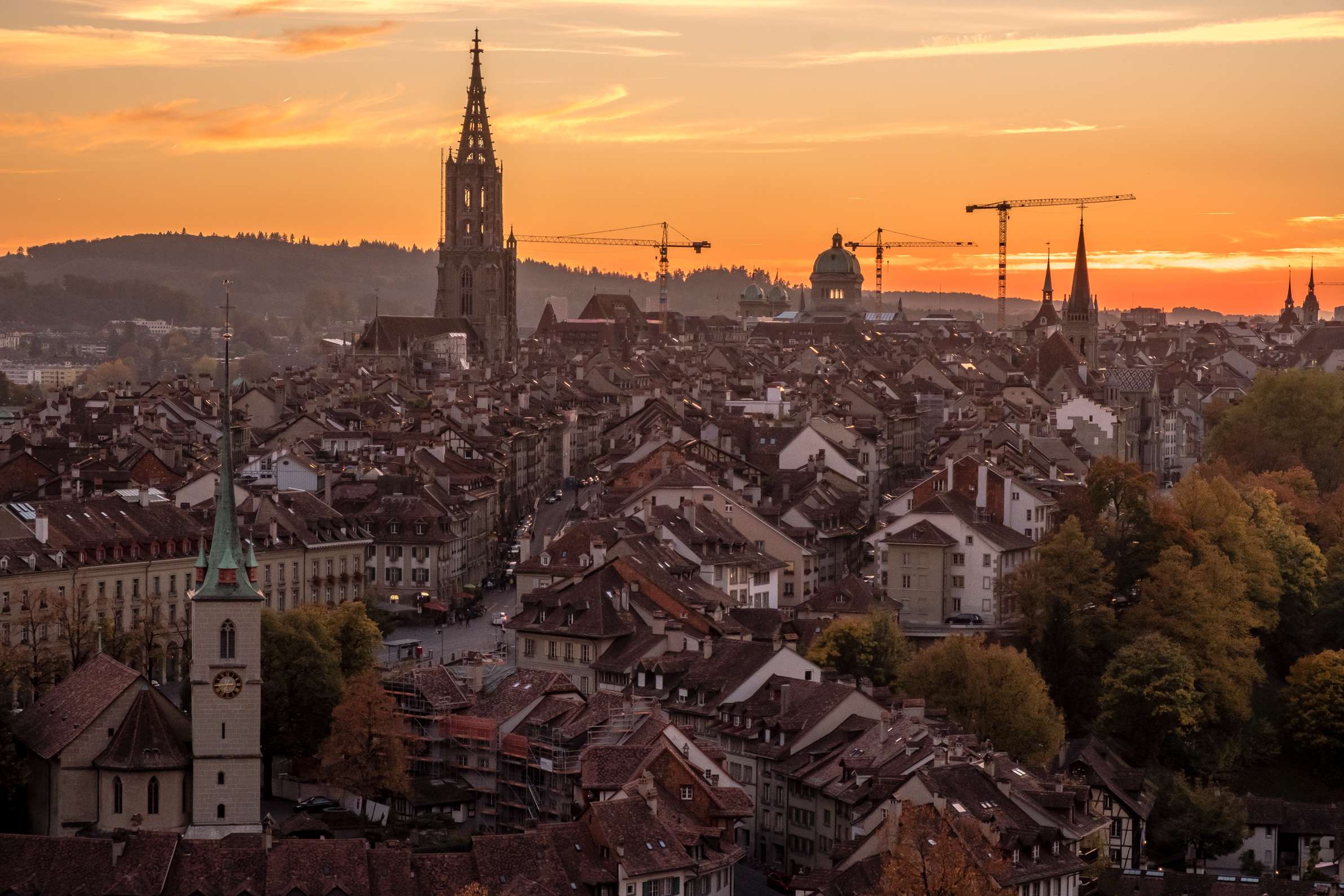 Sunset over Bern