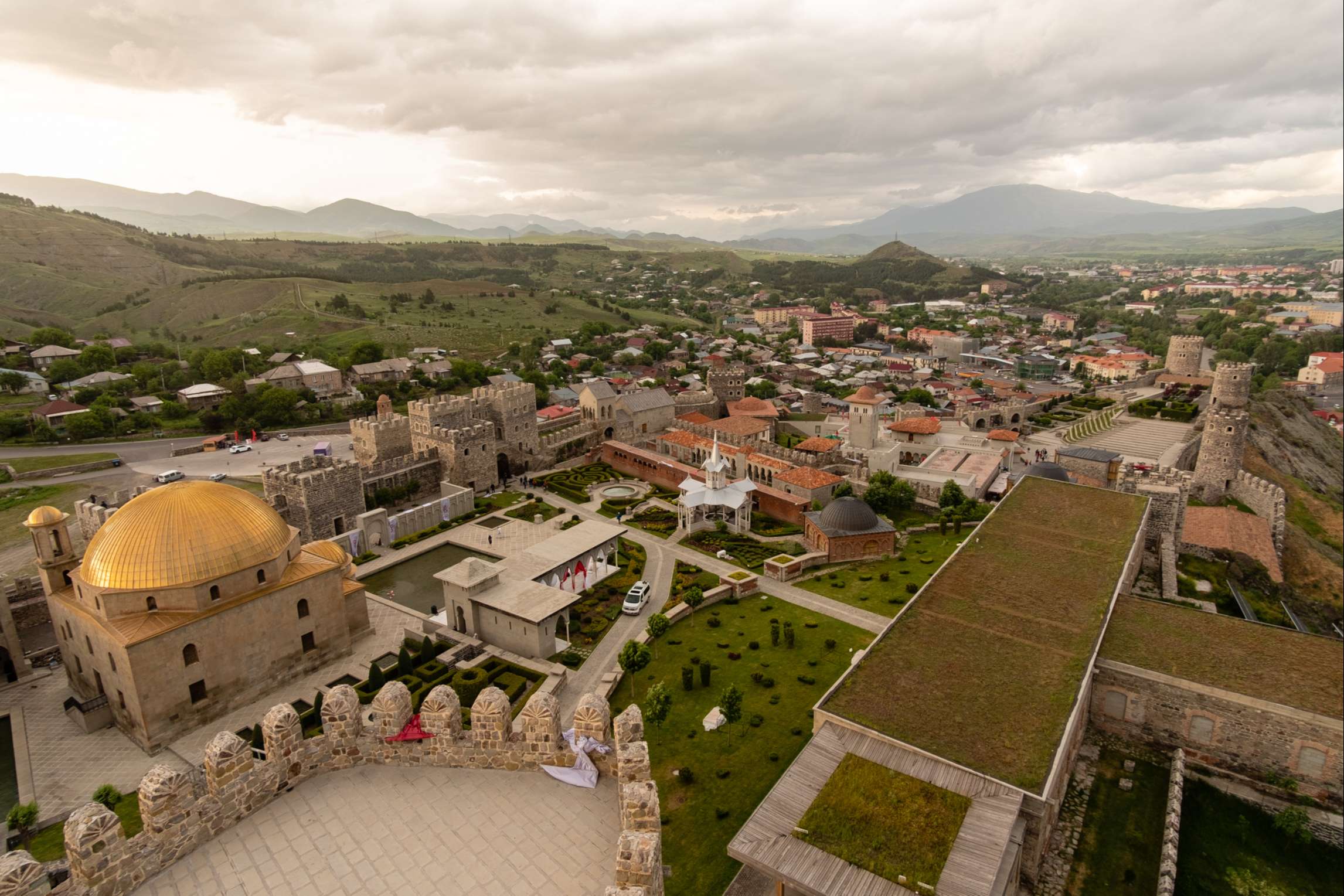 View on Rabati Castle from Jakeli castle