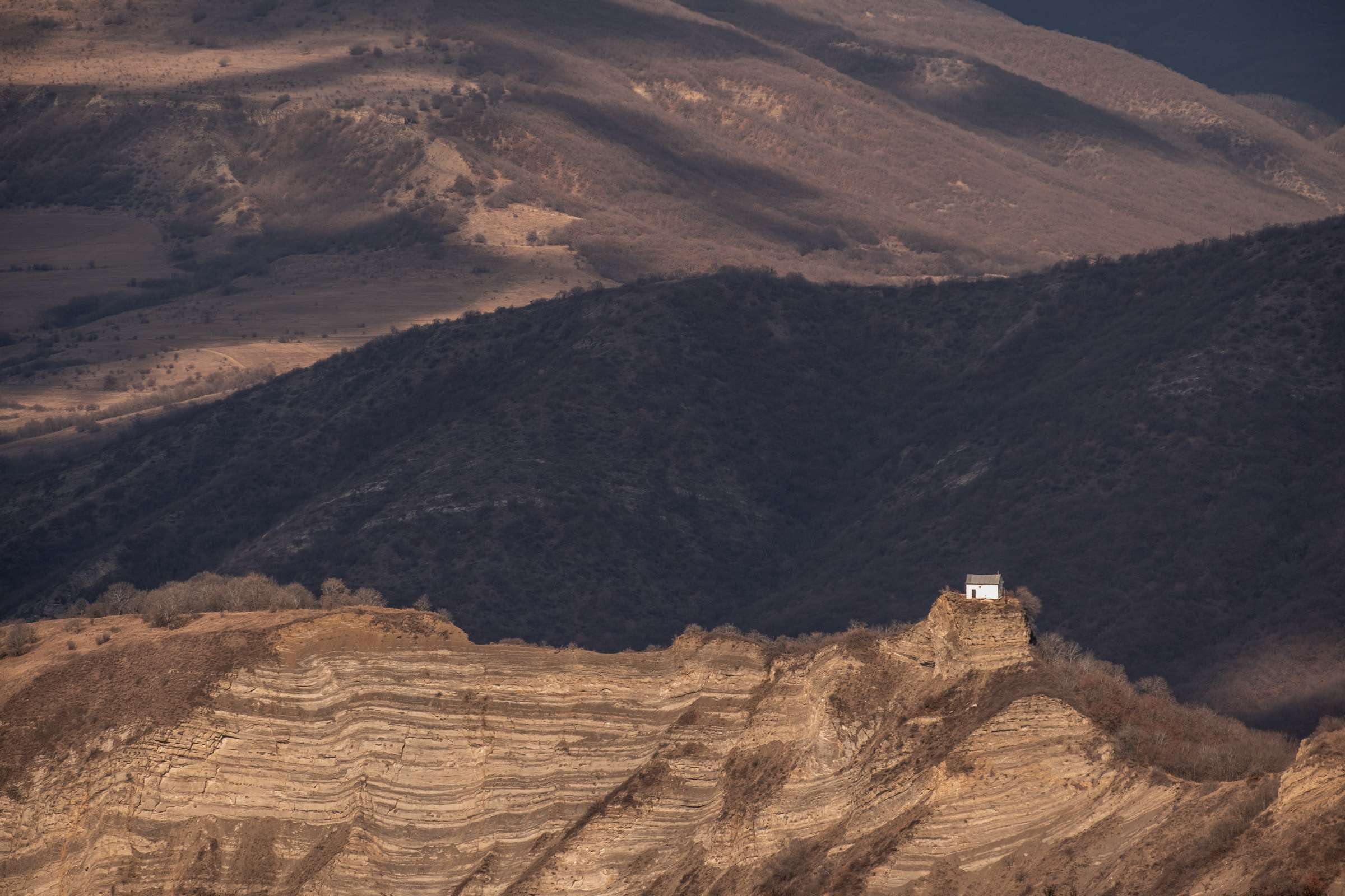 Tsveri church on the ridge