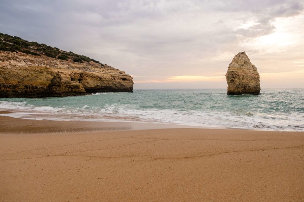 Sunrise at Carvalho Beach on the Algarve