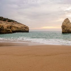 Sunrise at Carvalho Beach on the Algarve