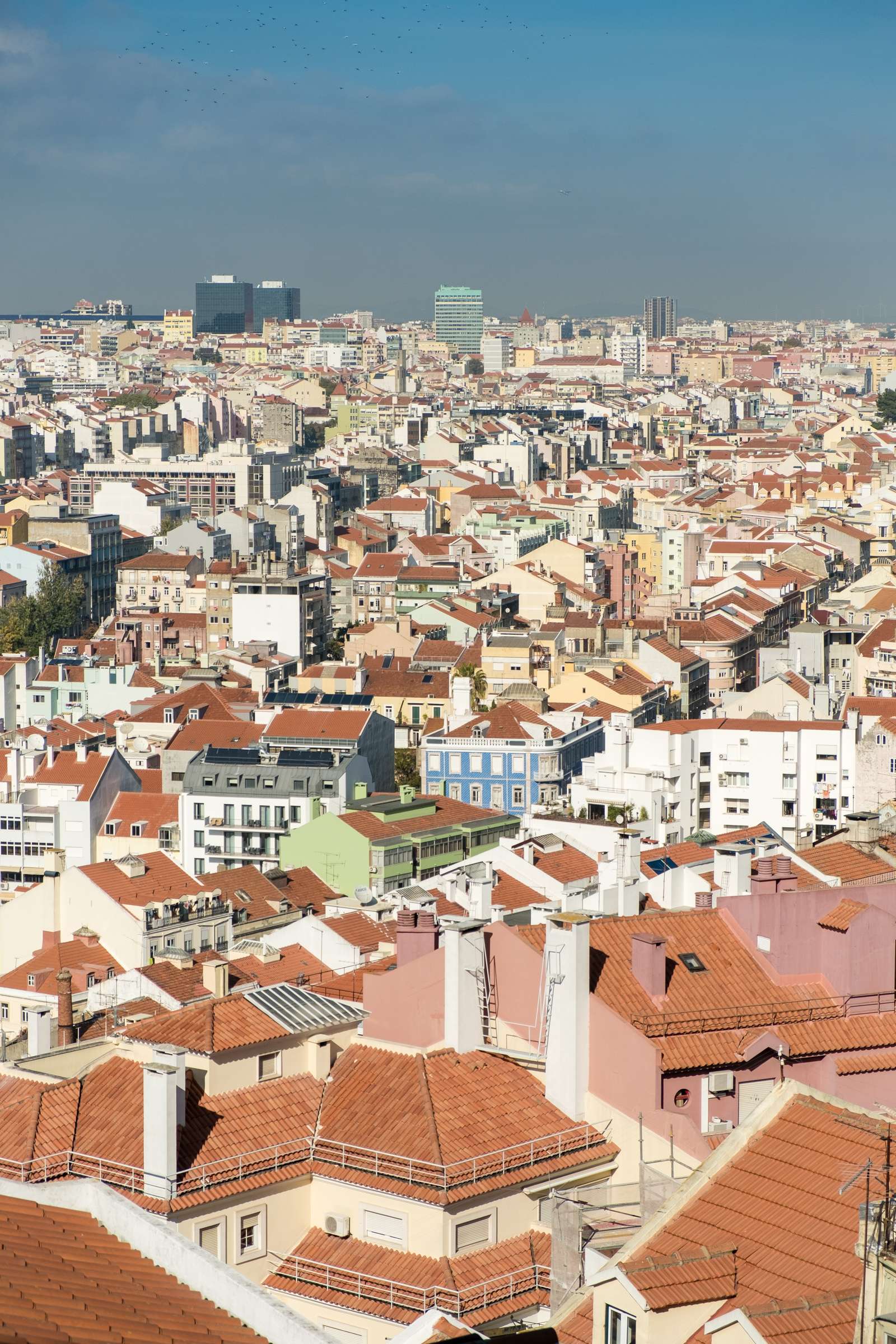 Terracotta roofs of Lisbon