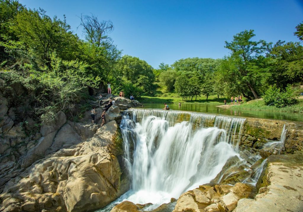 Samcvera waterfall, Imereti, Georgia