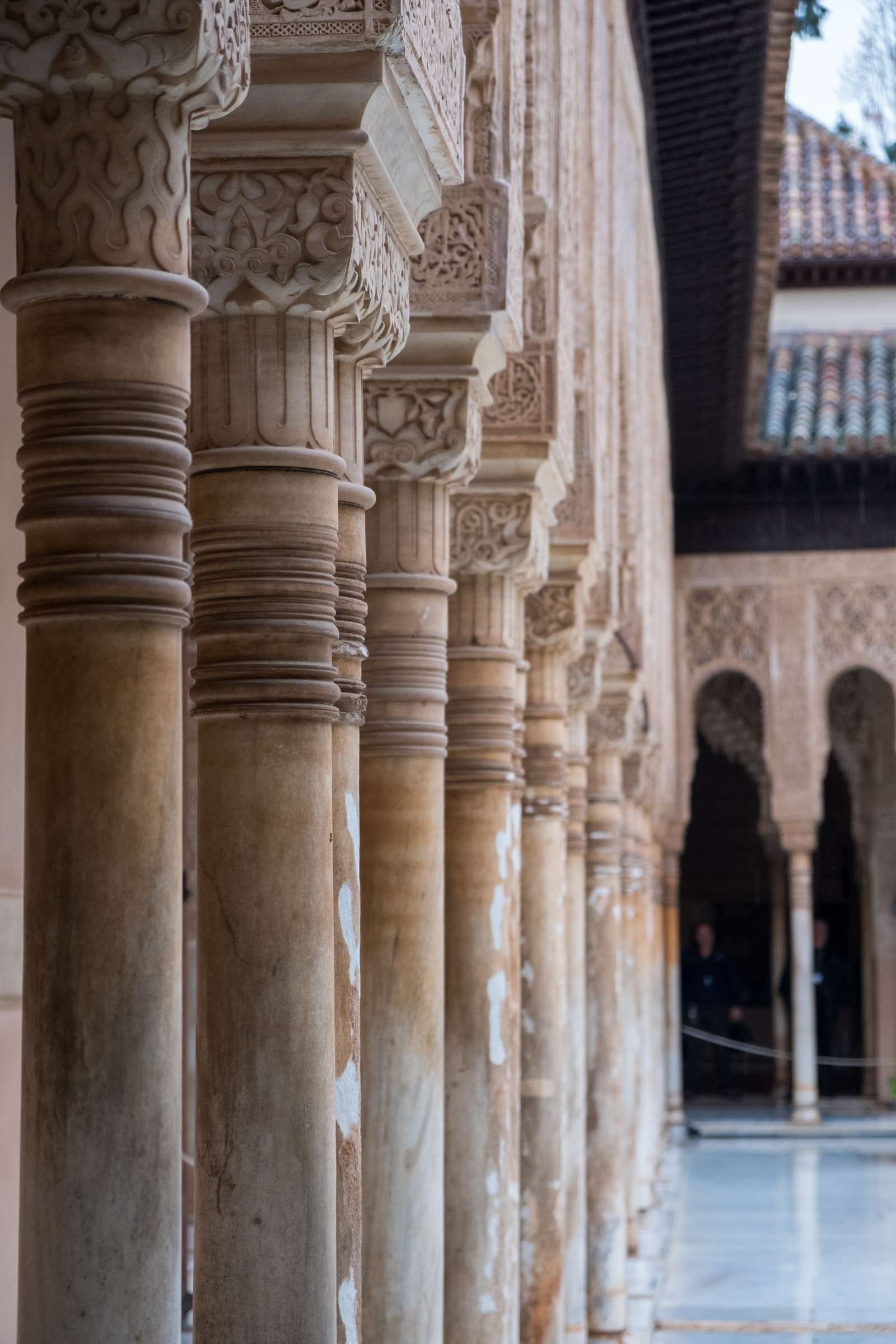 Line of columns, The Alhambra, Granada