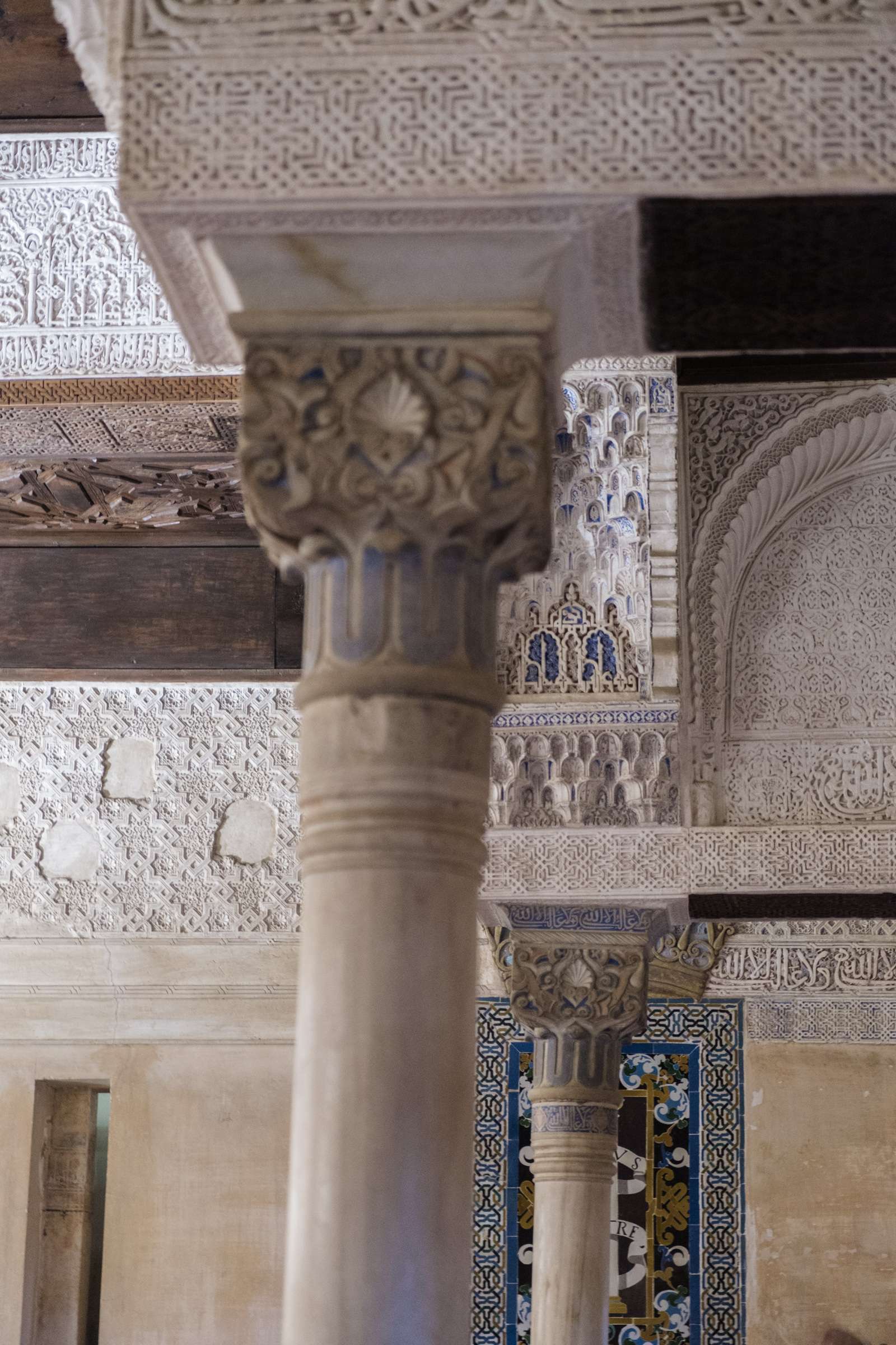 Old columns and arches, The Alhambra, Granada