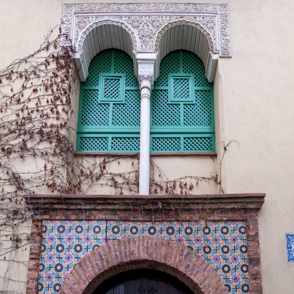 Pretty building facade in Granada
