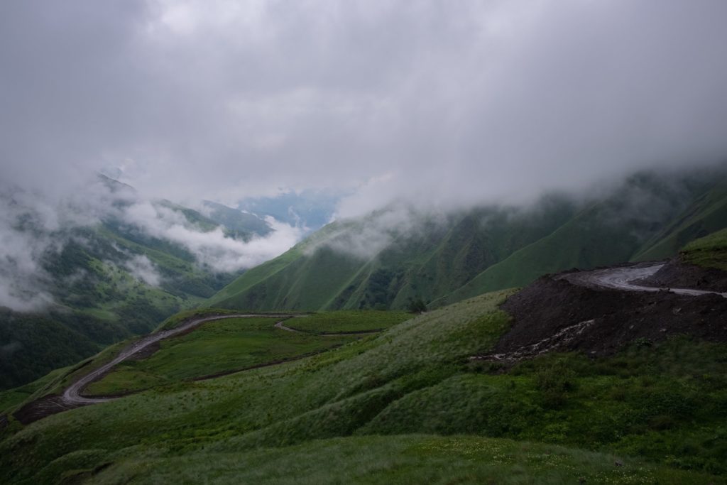 Datvisjvari pass (2690M), the only way in to Shatili