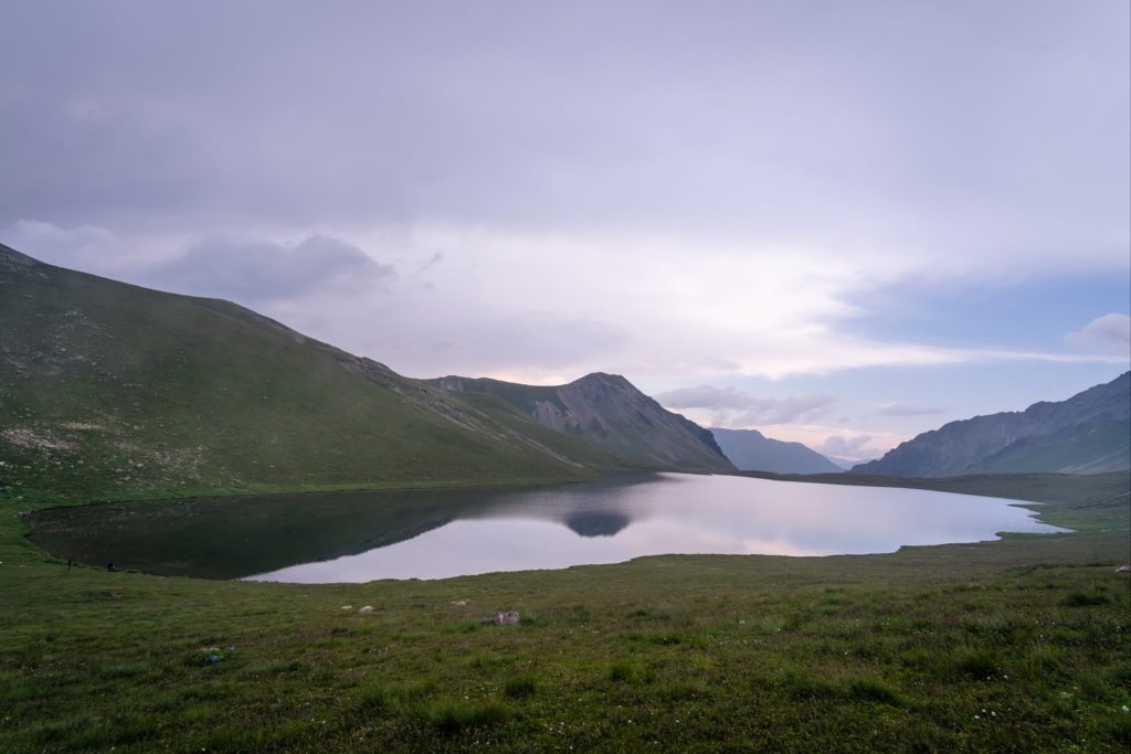 Black Rock Lake, on the border of Russia and Georgia in the Caucasus mountains, Lagodekhi Protected Areas