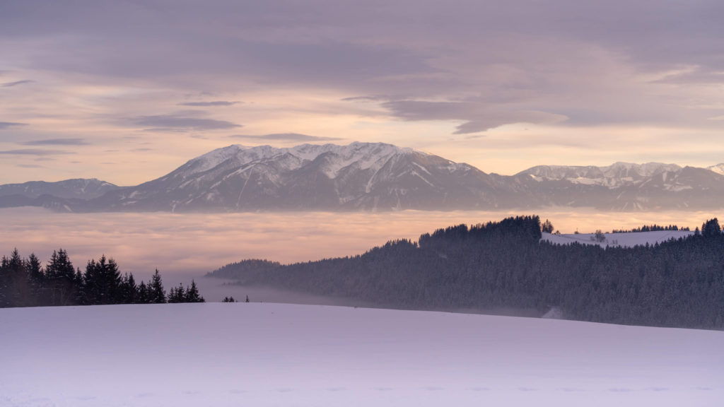 Sunset over Lavanttal, Carinthia