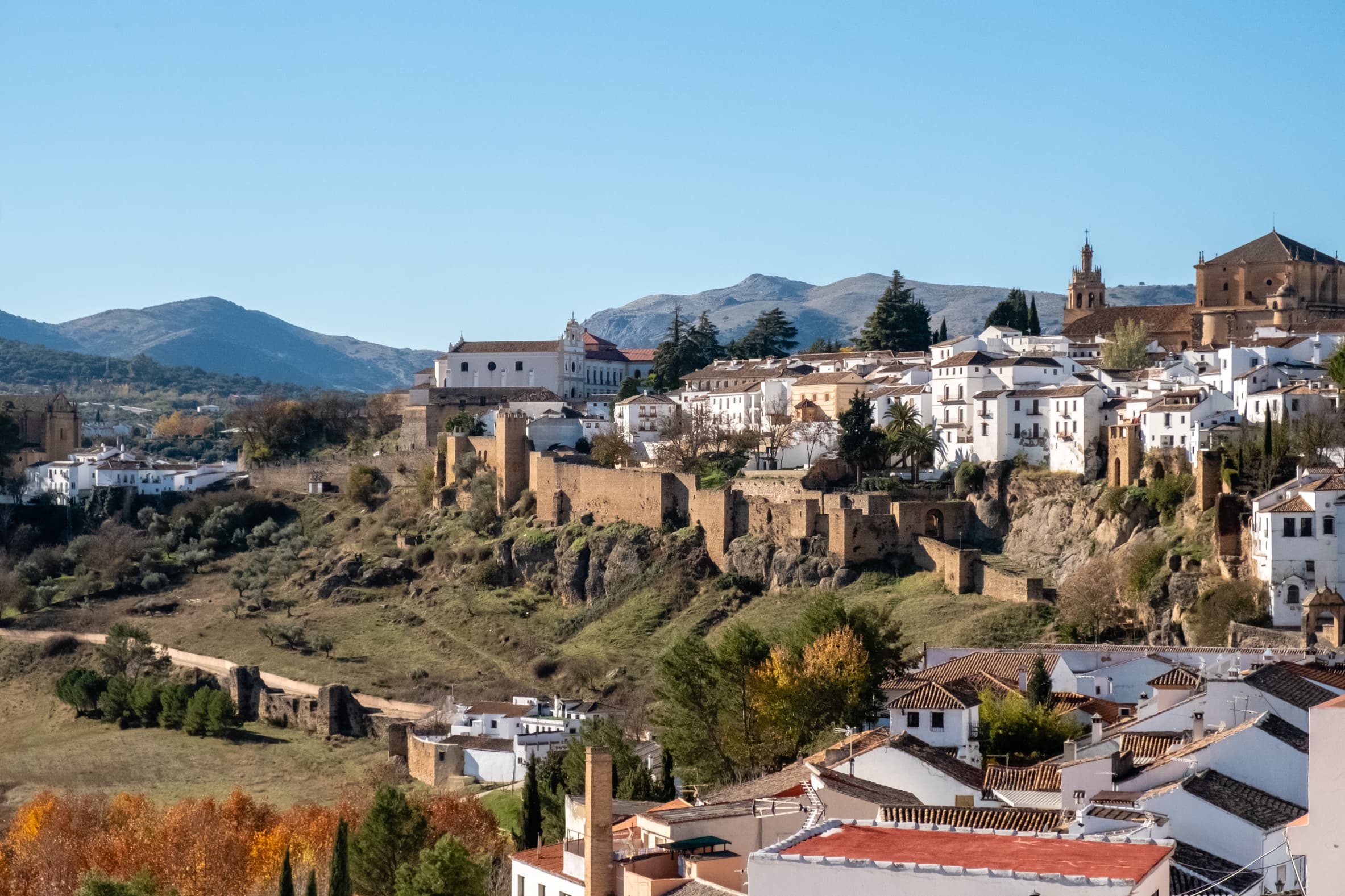 East side of Ronda with old city walls