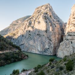 El Caminito del Rey canyon from outside