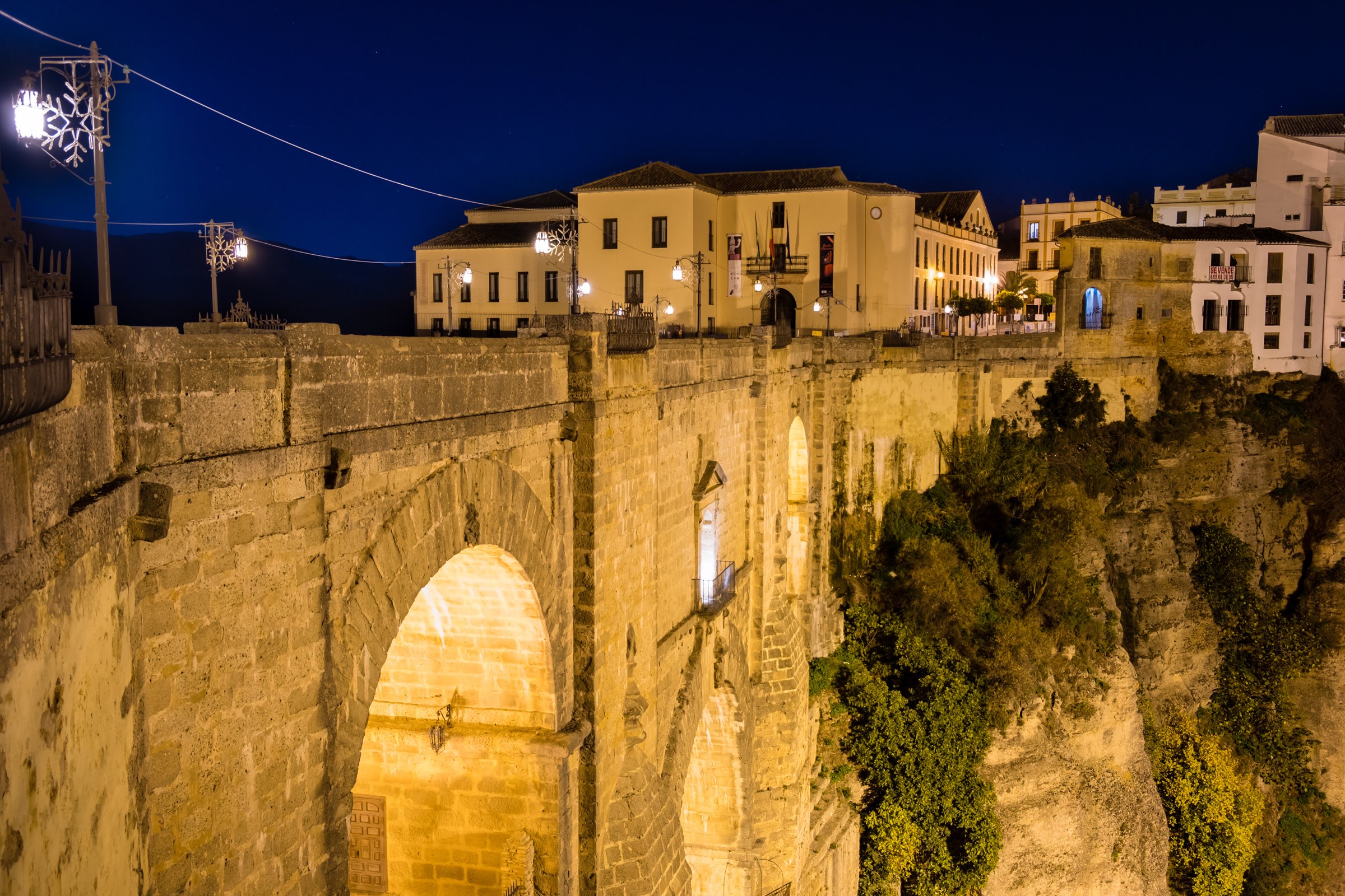 Puente Nuevo at night, Ronda, Spain