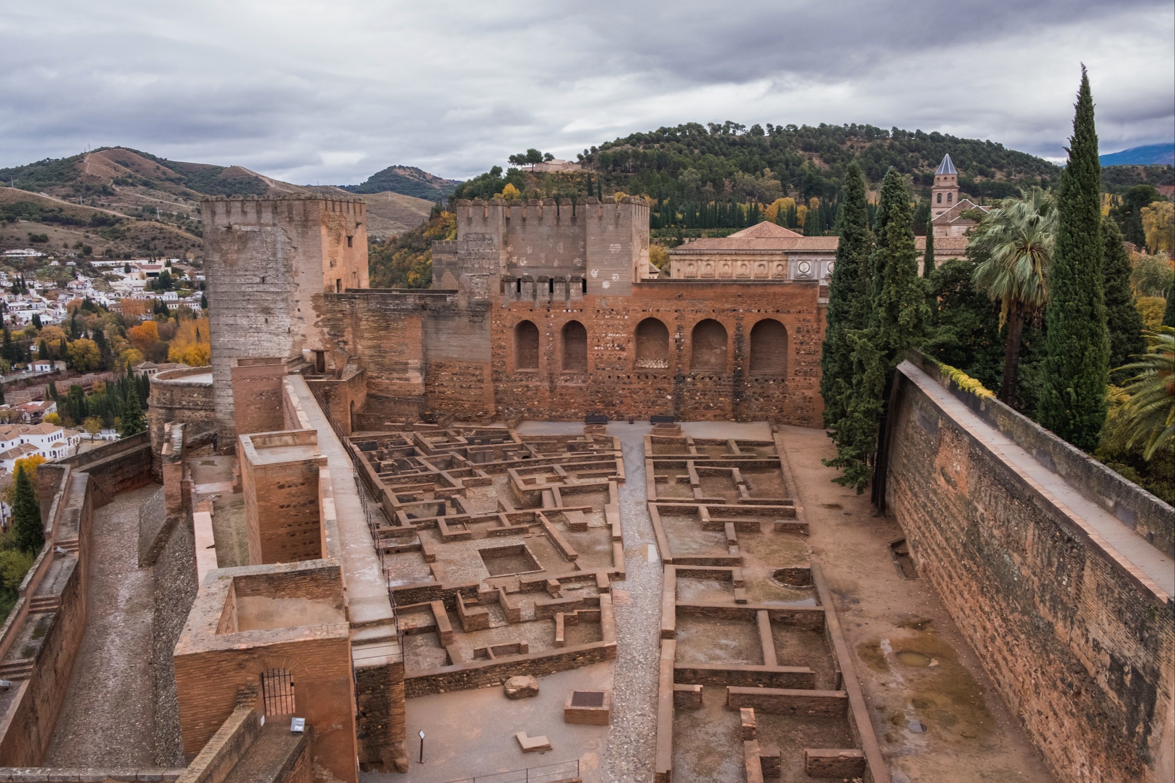 The Alcazaba fortification and ruins, The Alhambra, Granada