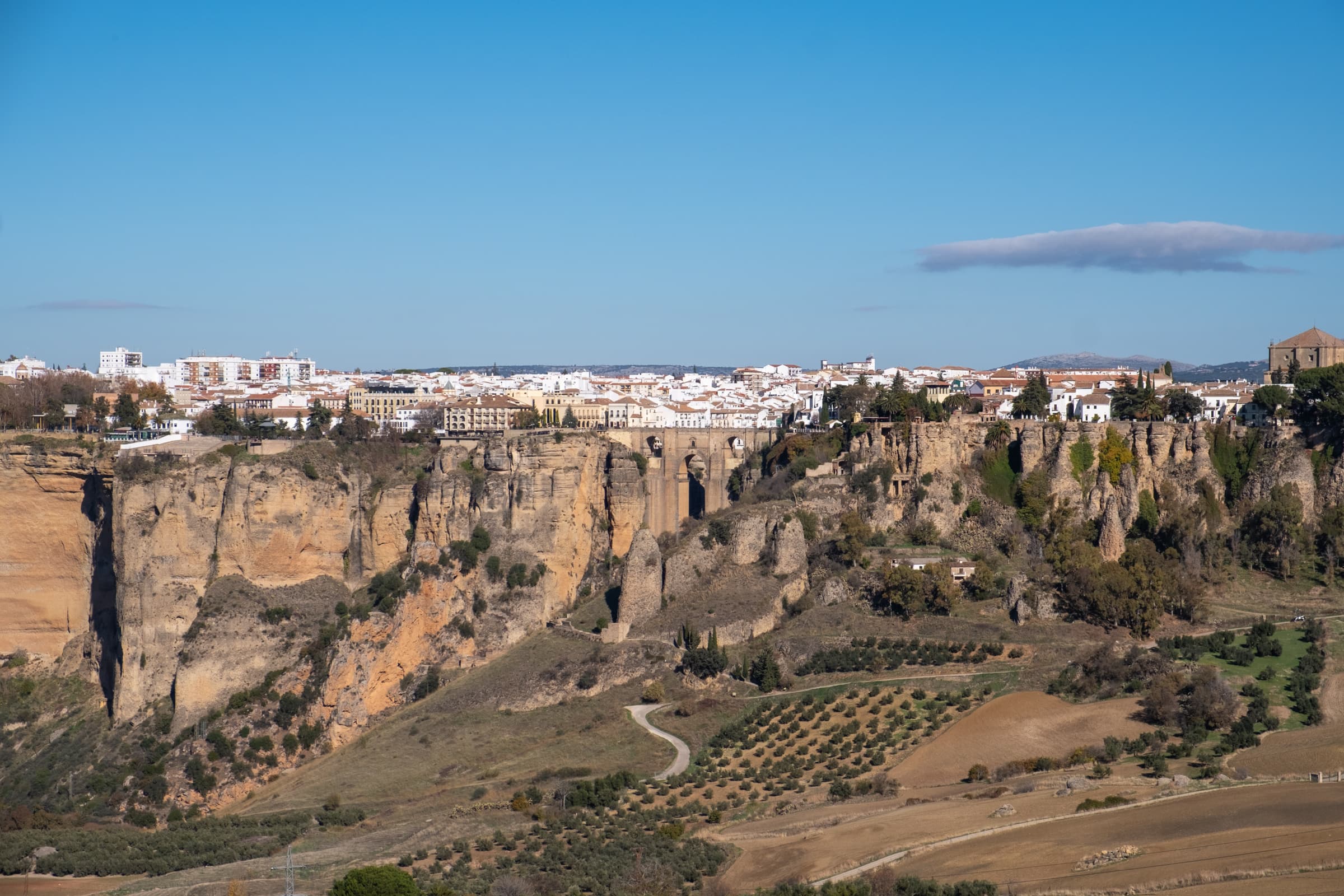 The view of Ronda from Villa Apolo