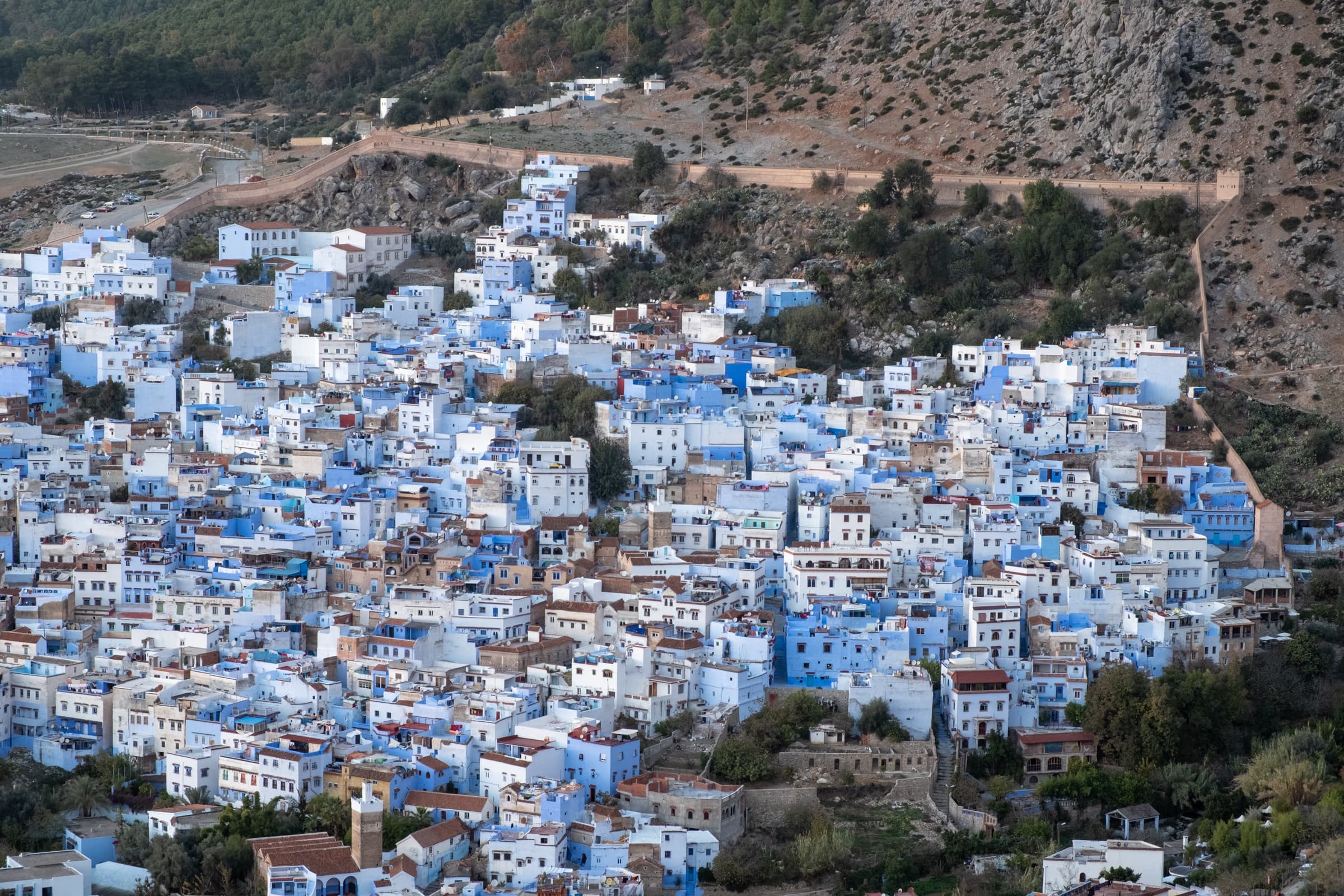 Chefchaouen, Morocco from the Spanish Mosque