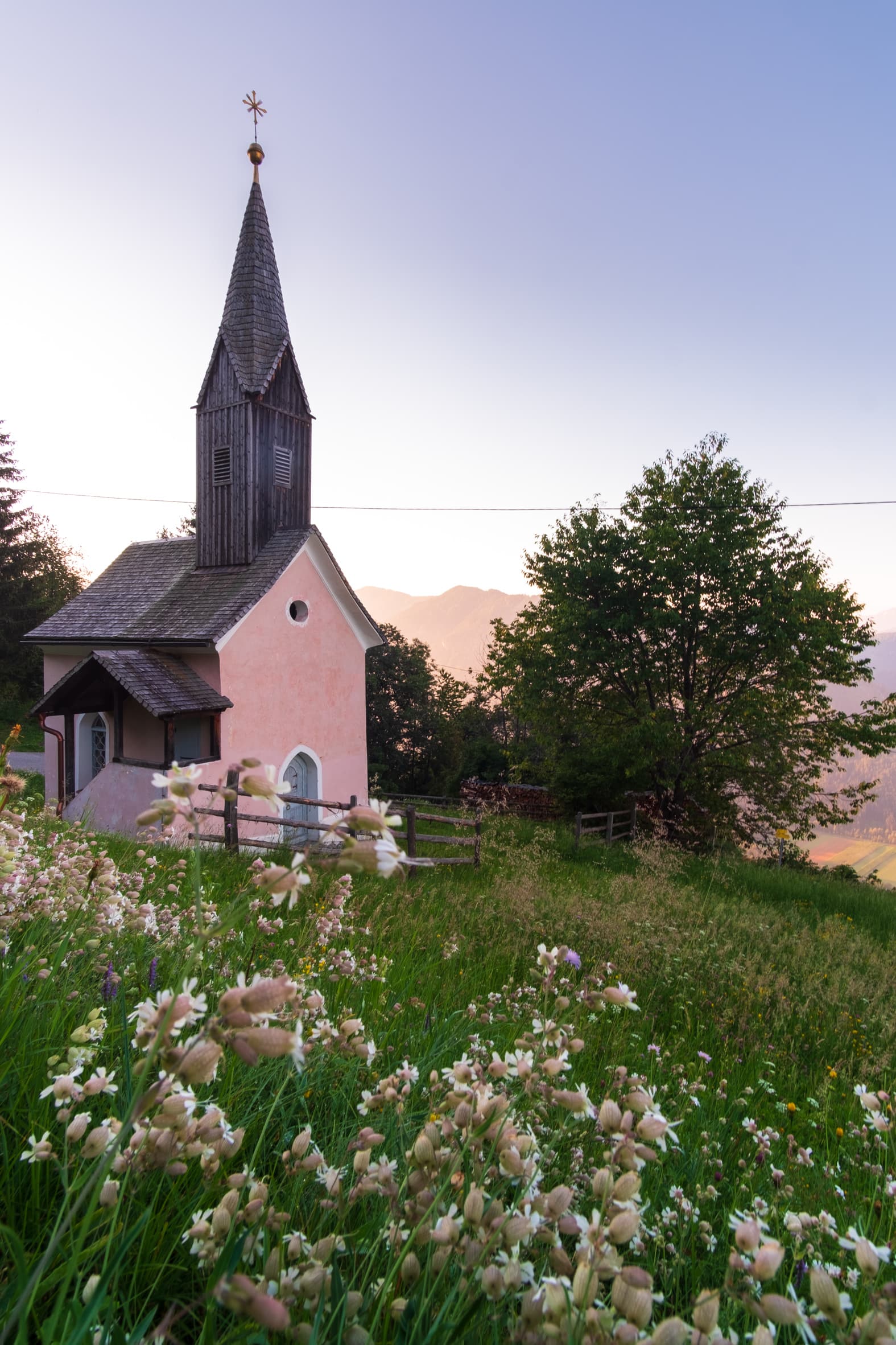 Maria vom guten Rat church at sunrise