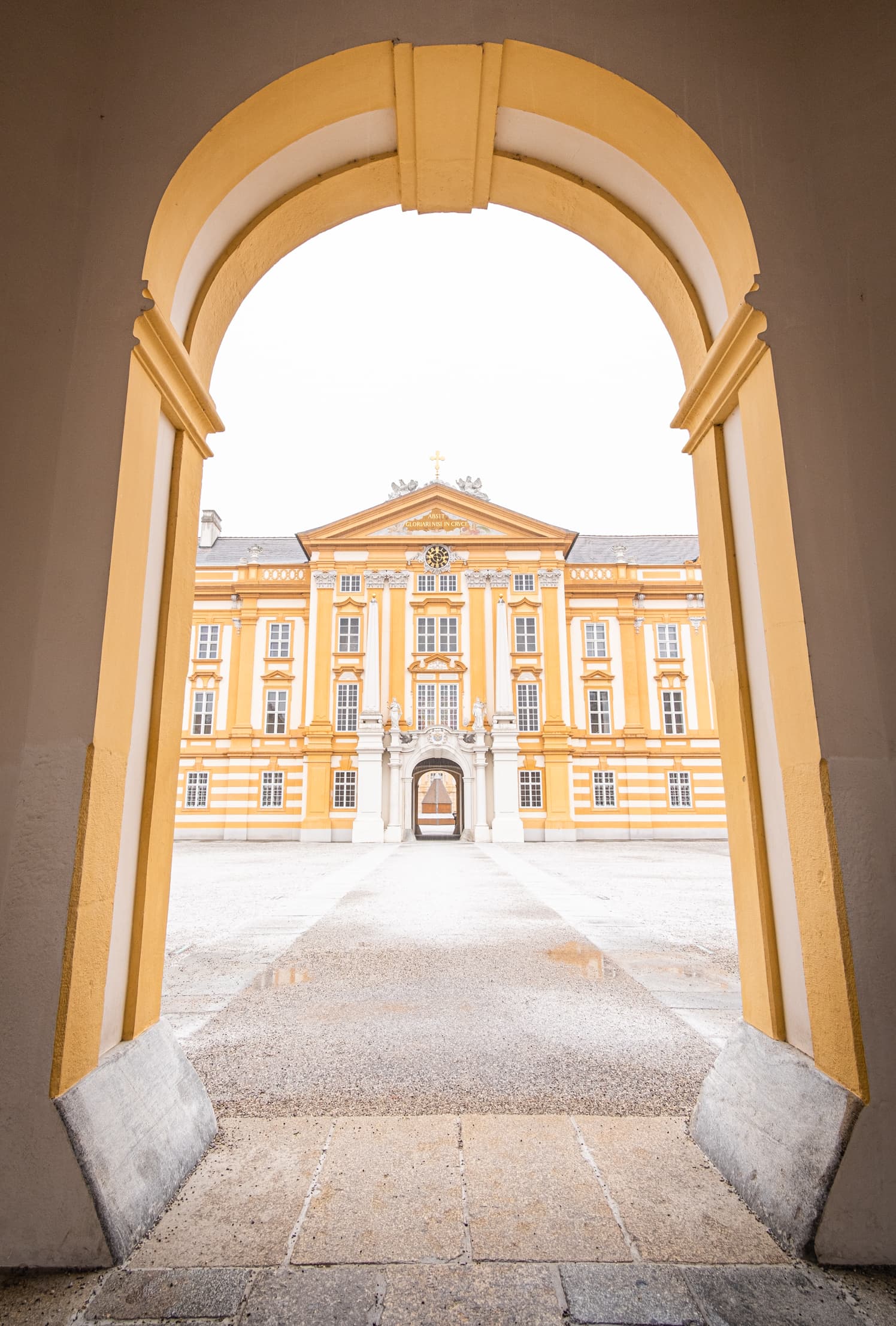 Melk Abbey on a cold winters day, Austria