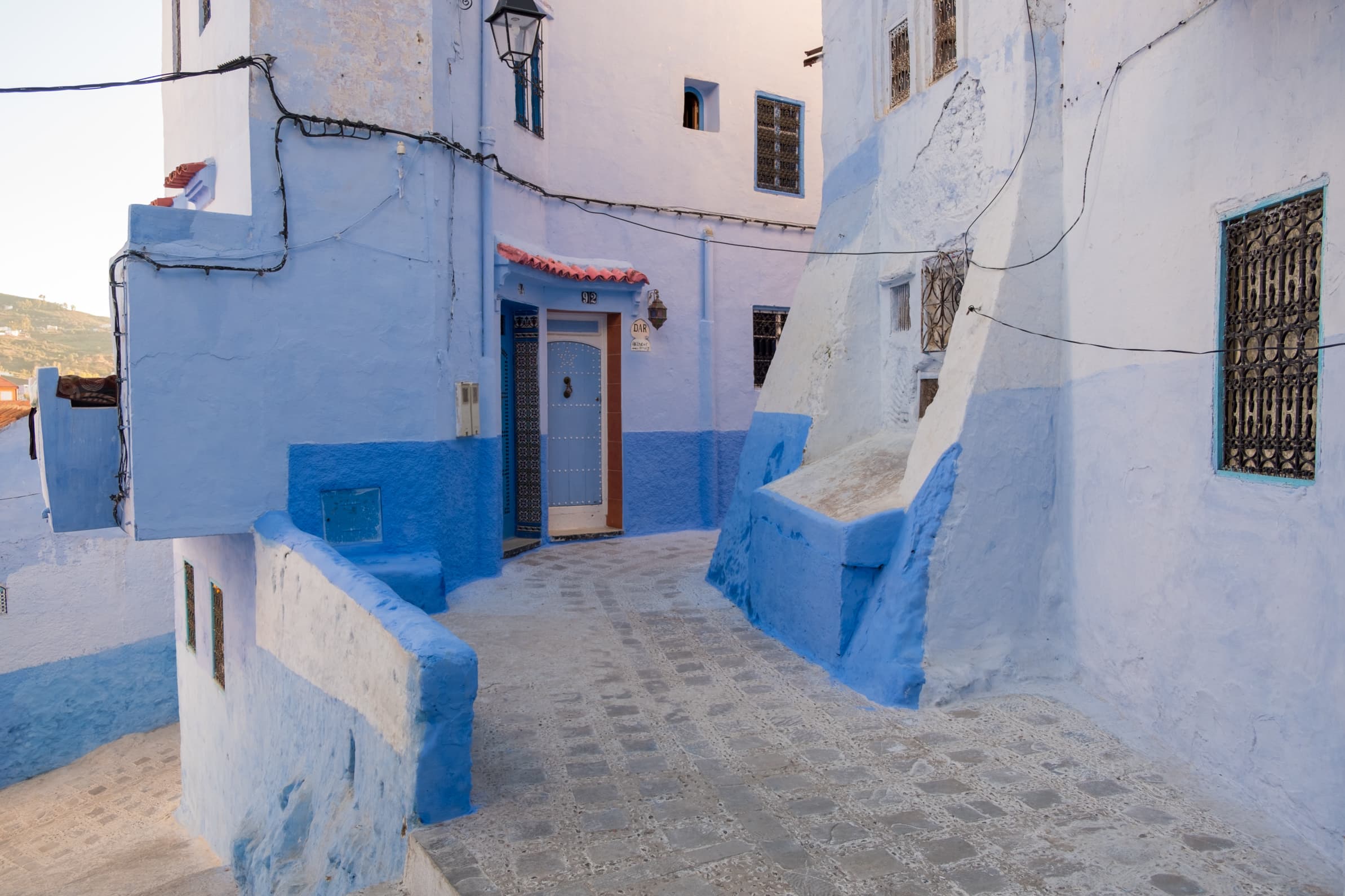 Romantic blue streets of Chefchaouen Morocco