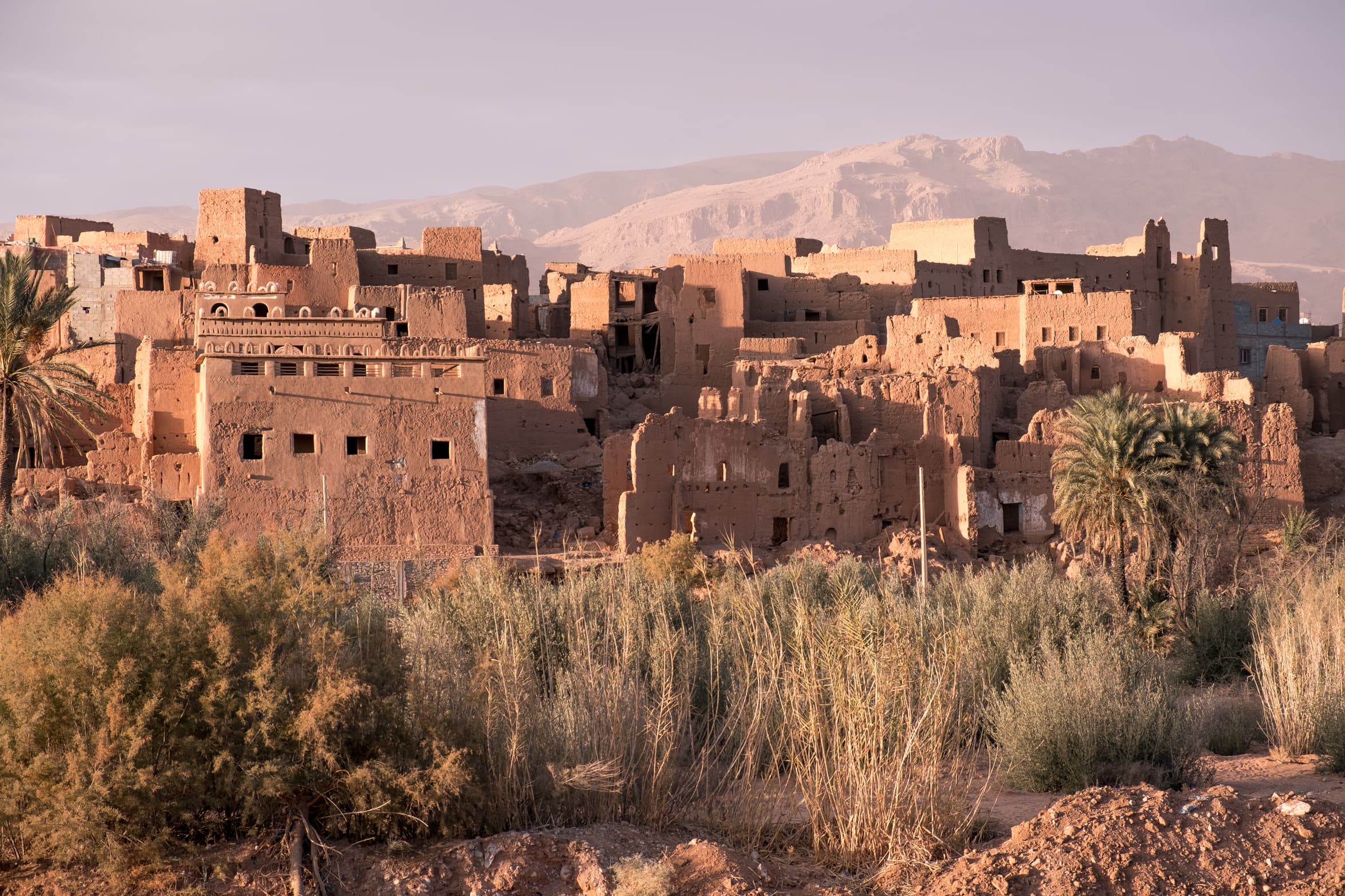 An abandoned Kasbah in Tinghir