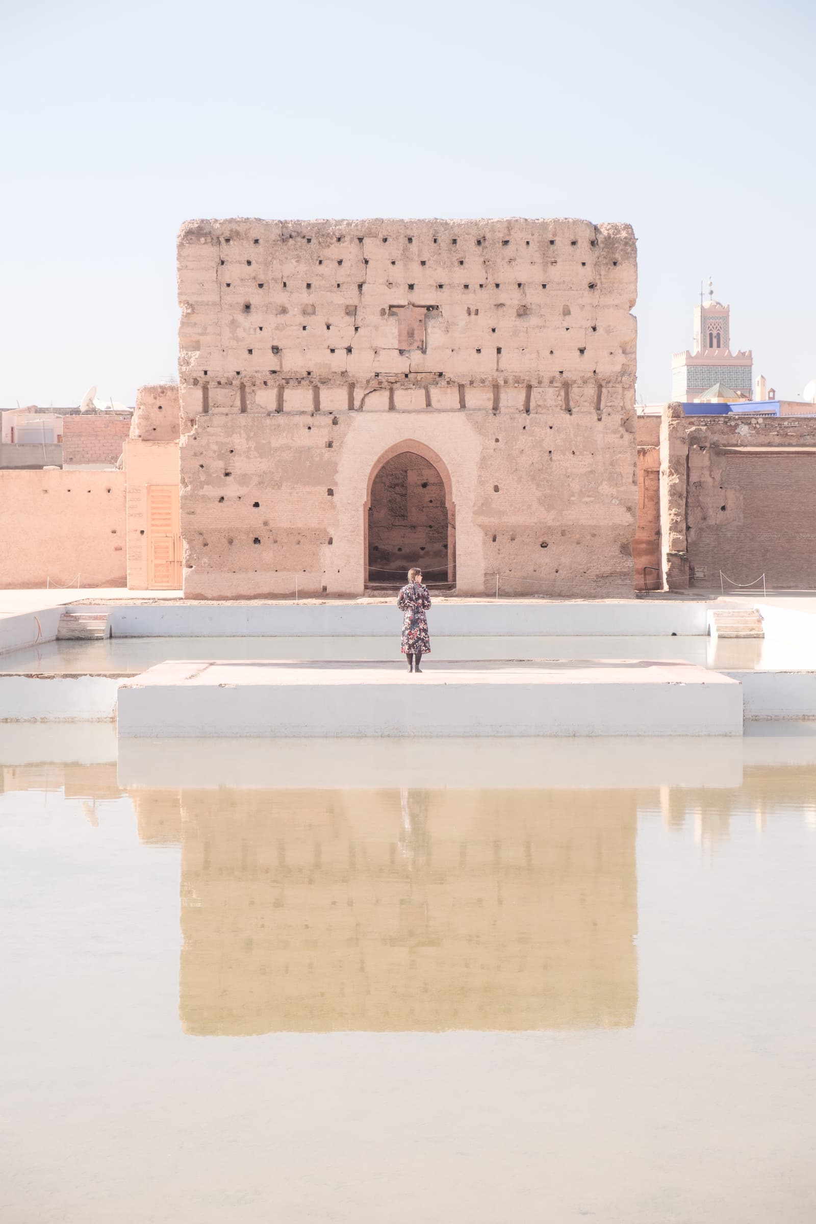 Caroline posing in El Badi palace