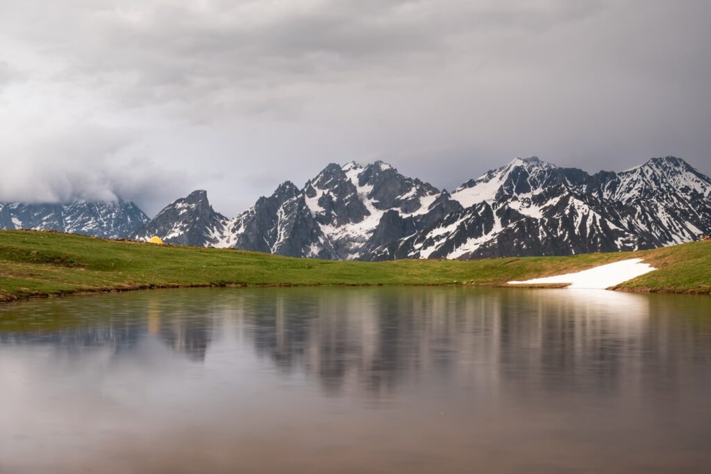 Rainy reflections at Koruldi lakes