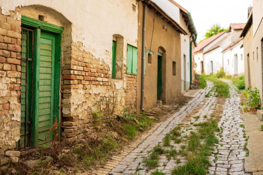 Cobbled Boindlfeld Kellergasse in Pillichsdorf