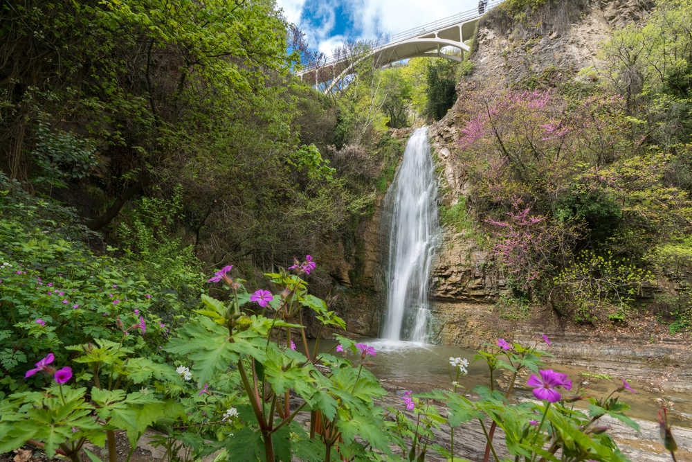 Leghvtakhevi waterfall in Tbilisi