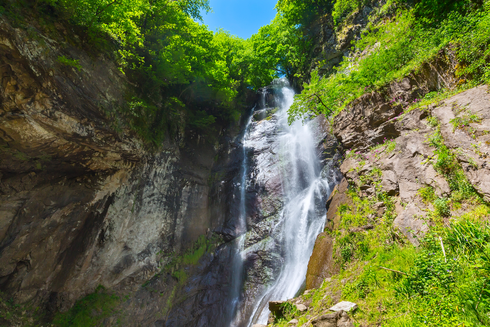 Makhuntseti waterfall in Adjara